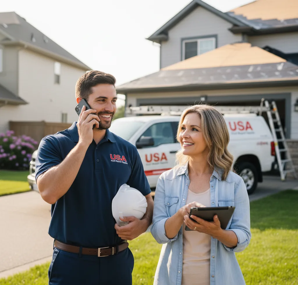USA Roof Repair Experts customer support in Wilson